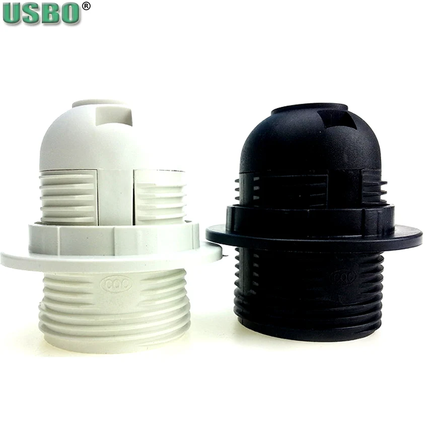 

Wholesale 4A 250V CE E26 E27 card type full tooth Plastic lamp head Cassette Screw LED Light Fixture Lampholder Socket