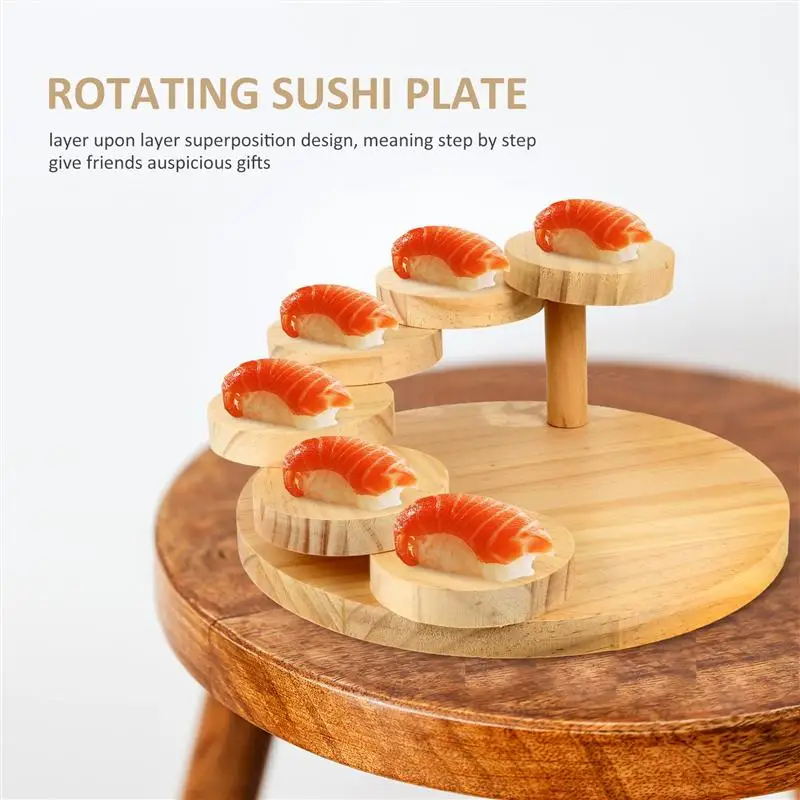 Serving Plate Grilled Meat Dish Practical Wooden Japanese-style Sushi Snacks QP 