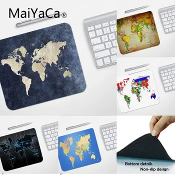 

MaiYaCa World Map small Mouse pad PC Computer mat Rubber PC Computer Gaming mouse pad Gaming Mouse Pad