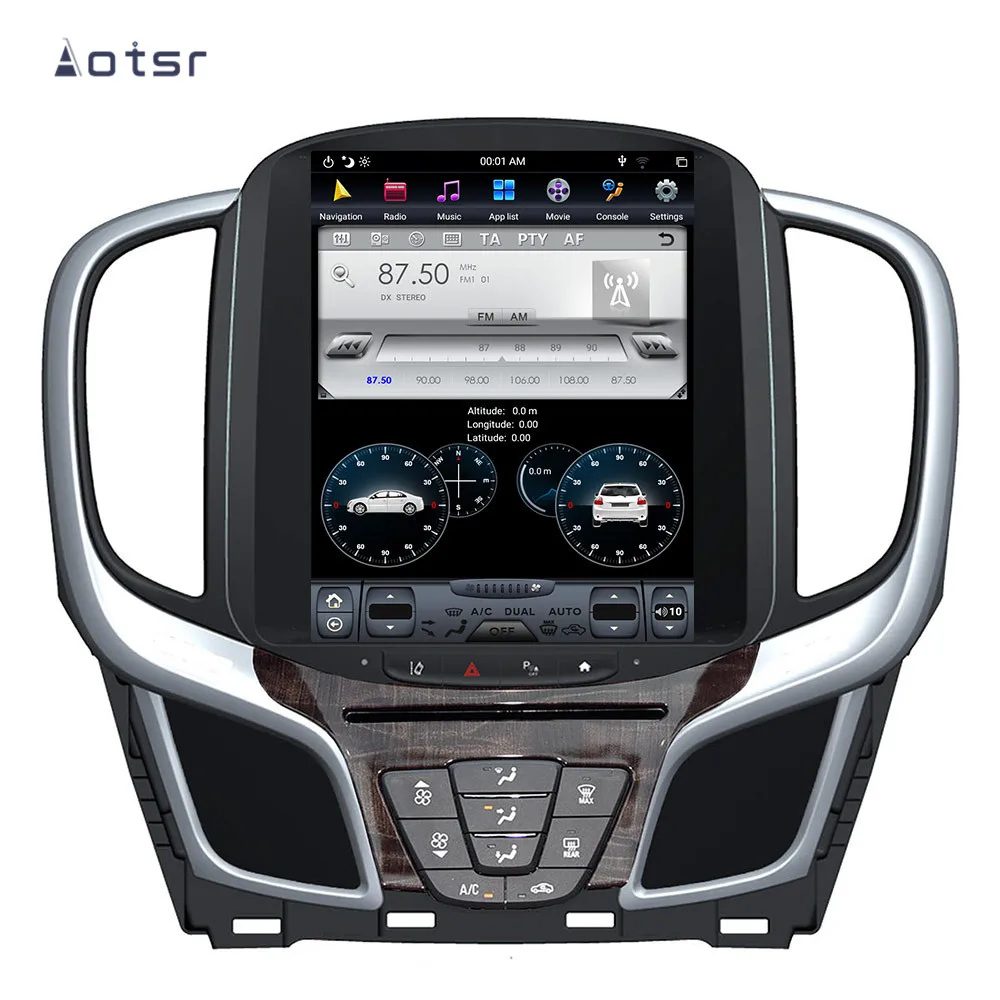 Top Aotsr Tesla 10.4“  Vertical screen Android 8.1 Car DVD Multimedia player GPS Navigation For BUICK Lacrosse 2013-2015 carplay 3