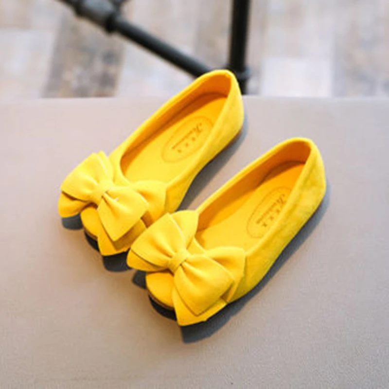 New Fashion Girls Princess Dance Shoes Kids Girl Dress Party Shoes Children Flats Casual Single Soft Slip-on First Walkers