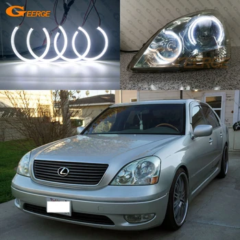 

Excellent Ultra bright smd led Angel Eyes DRL day light For LEXUS LS430 2001 2002 2003 Pre facelift
