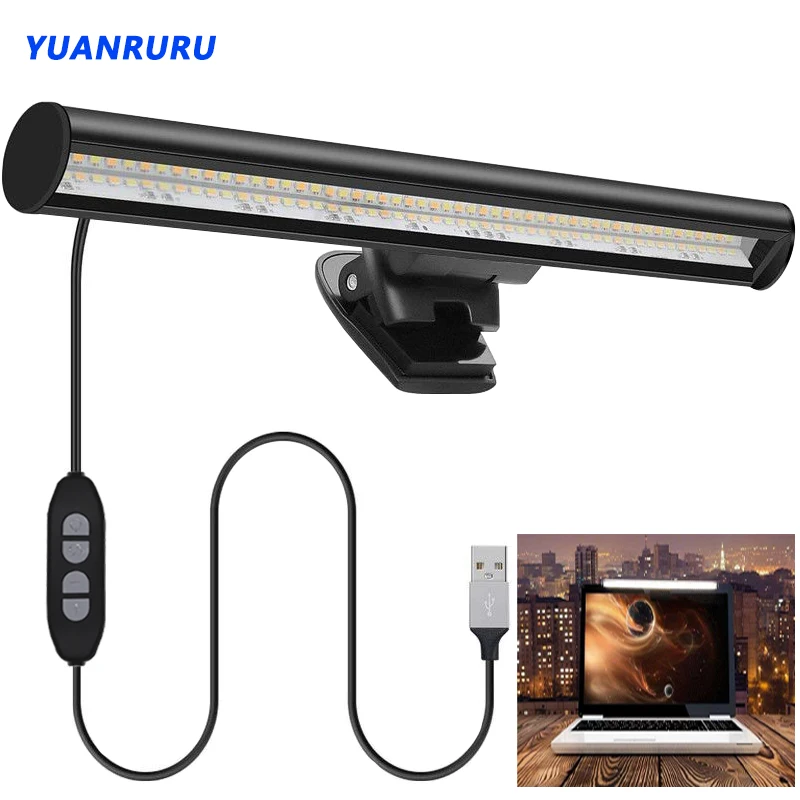 Reading Lamp LED Light USB Display USB Notebook Computer LED Lamp Computer Hanging Dimmable Table