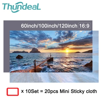 

ThundeaL Projector Screen Fabric 60 84 100 inch Reflective Fabric Projection Screens for XGIMI Xiaomi DLP Projector Curtain