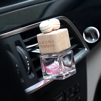 

1pcs Air Freshener Ornament Empty Bottles Scent Ornament Car-styling Frosted Transparent Hanging Glass Bottle
