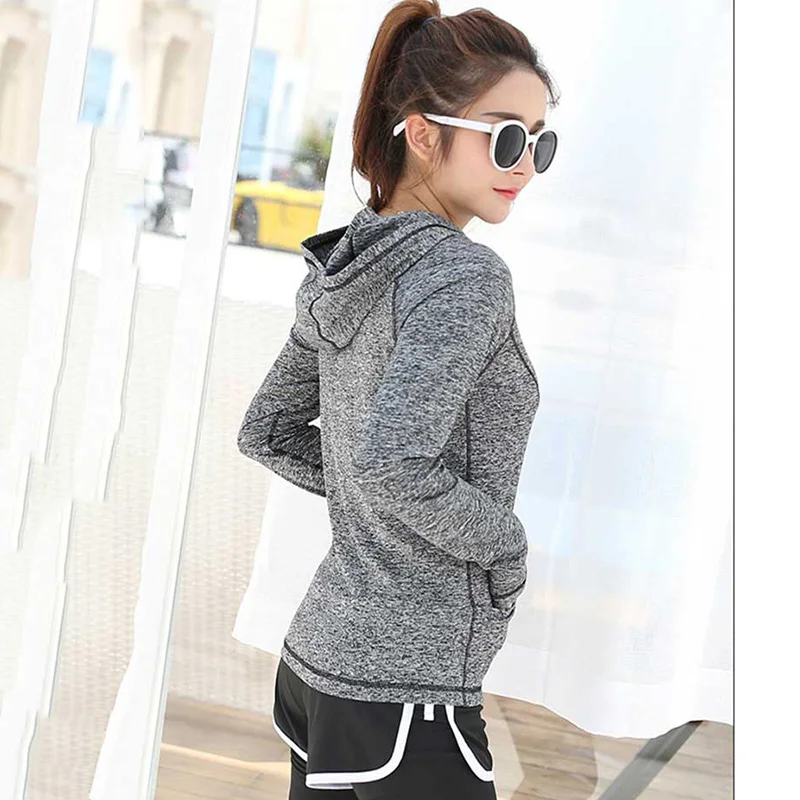 Women's Sports Jersey Shirt Long Sleeve Outdoor Workout T-shirts Gym Yoga Top Fitness Running Shirts Sport Tees