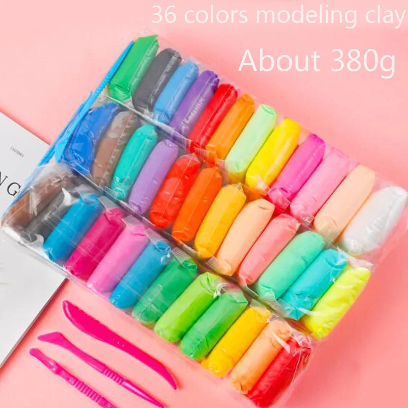 Details about   Super Light Clay Toy DIY Plasticine Air Drying Polymer Modelling Slime 36 Colors 