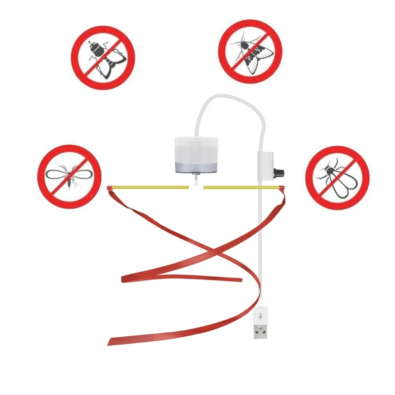 Отпугивающий вентилятор Fly Bugs защищает от мух насекомых еды USB-вентилятор на