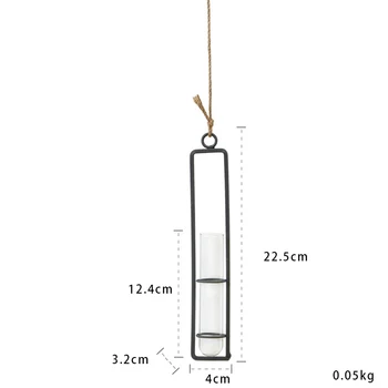 

Transparent Glass Wall Hanging Flower Vase Planter Tube Container/Pot S /M /L