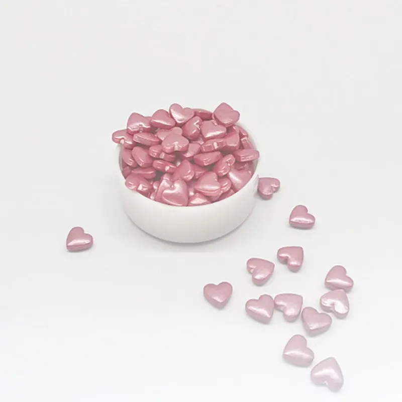 20 г съедобные формы сердца красный жемчуг сахарная помадка DIY 8 мм торт для выпечки брызги розовый любовь свадебный торт украшения