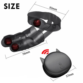 Double Vibrating Finger Sleeve Flirting GSpot Nipple Massage Clit Stimulate Female Masturbator Lesbian Orgasm Sex Toys For Women 6