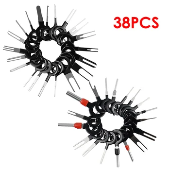 

38pcs Car Terminal Removal Tool Electrical Wiring Crimp Connector Pin Extractor Kit Automobiles Terminal Repair Hand