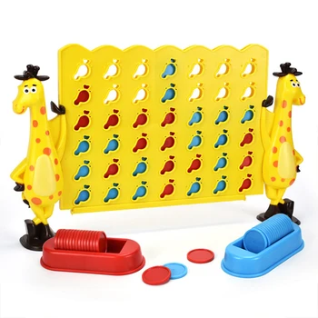 

Fun Family Party Checkers Intelligent Development Four In A Row Educational Toy Entertainment Portable Chess Game Kids Gift