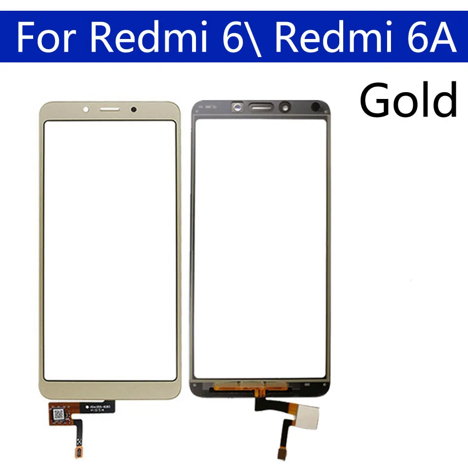 5,4" для Xiaomi Redmi 6 Redmi6 Redmi 6A Сенсорная панель Сенсорный ЖК-дисплей стеклянная линза Панель сенсорный экран дигитайзер