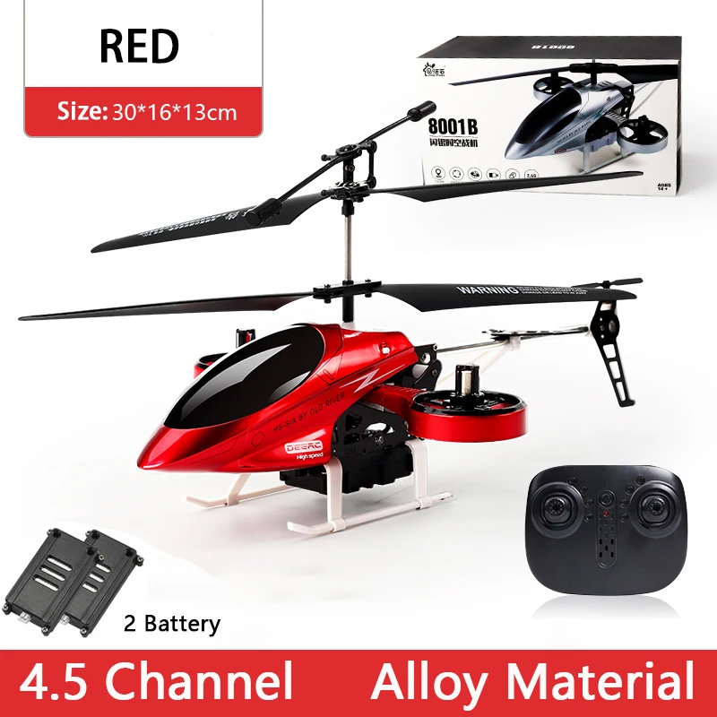 remote control helicopter for adults DEERC RC Helicopter 2.4G Aircraft 3.5CH 4.5CH RC Plane With Led Light Anti-collision Durable Alloy Toys For Beginner Kids Boys top RC Helicopters RC Helicopters