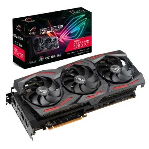 Видеокарта Asus PCI-E 4.0 ROG-STRIX-RX5700XT-O8G-GAMING AMD RX5700XT 8192Mb 256b GDDR6 1840/14000/HD