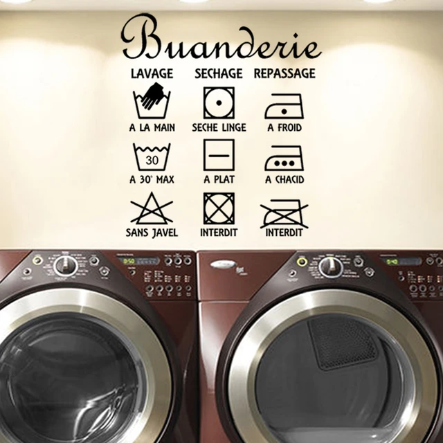 Wall Sign Stickers Laundry  Laundry Room Wall Decal Decor - Room Wall  Decal Quote - Aliexpress