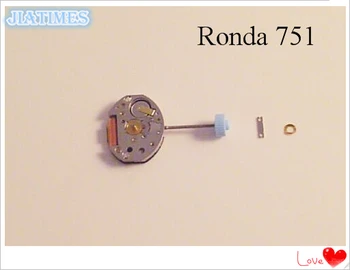 

New Watch Quartz Movement Ronda 751 Replacement Mechanism With Stem