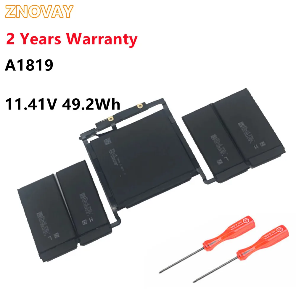 Batteria A1819 Per Apple Macbook Pro 13 ''Touch Bar A1706 Fine 2016 Metà 2017 Emc 3071 Emc 3163 Mlh12Ll/A Mpxv2Ll/A 11.41V 49.2Wh