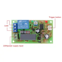 AC 220V выключатель с выдержкой времени переключатель включить выключить доска таймер релейный модуль с plc разъемом регулируемый