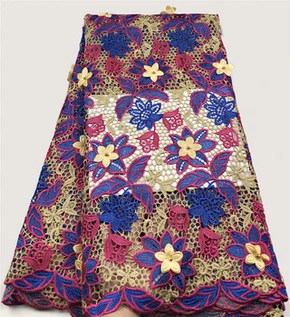 

Skin friendly Top Class Neat embroidery Guipure lace soft African cord lace fabric Nigerian Ghana Dubai celebration sewing gown