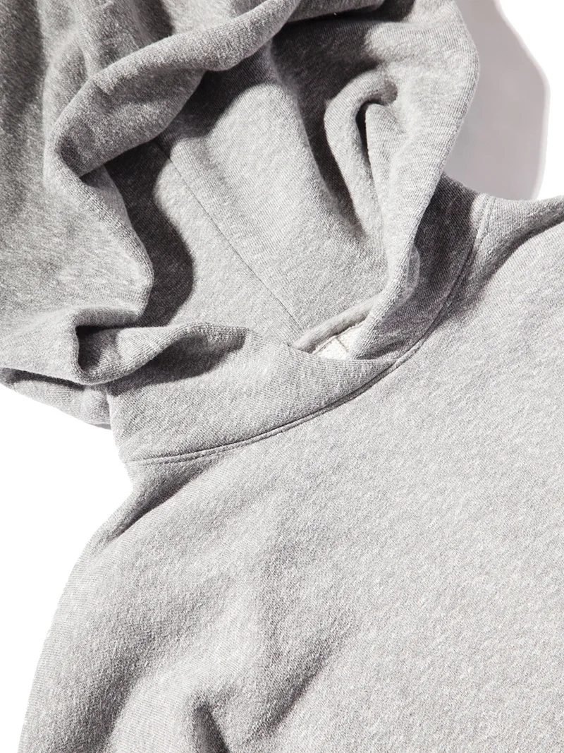 Важные брюки Fear of God Однотонные непрошитый край негабаритных пуловер Толстовка G-DRAGON Kanye