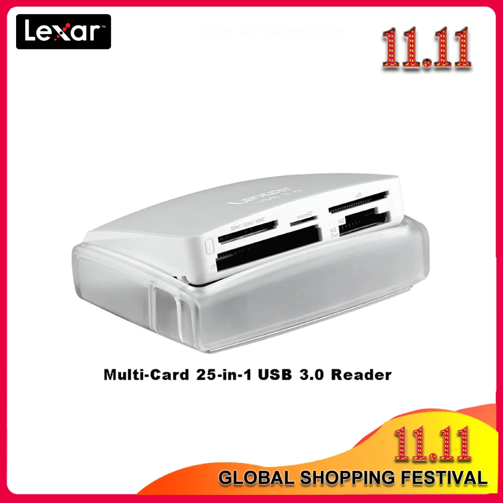100% Оригинальный кардридер Lexar с несколькими картами 25 в 1 Суперскоростной USB 3 0