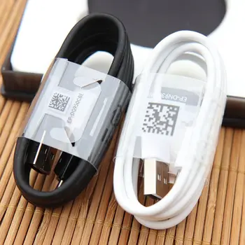 

100Pcs/lot 100% Genuine Original S8 USB Black/White Type-C 1.2M fast Charing Data Sync Cable For Samsun S8 Note 7 8