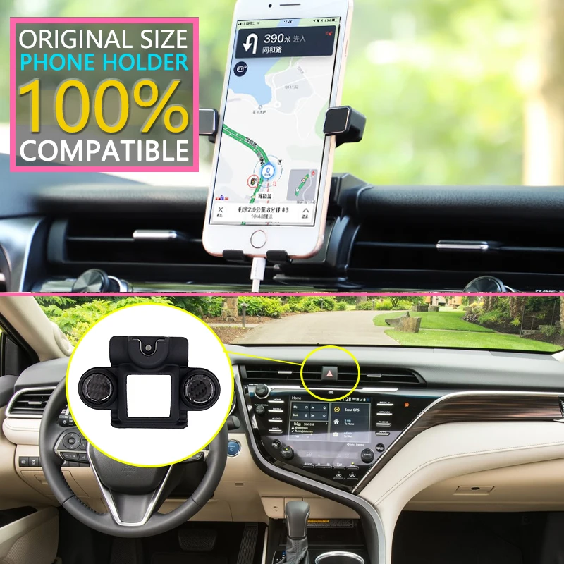 Автомобильный держатель мобильного телефона для Toyota Camry 70 XV70 gps Стенд кронштейн вращающийся на 360 градусов Поддержка автомобильные аксессуары