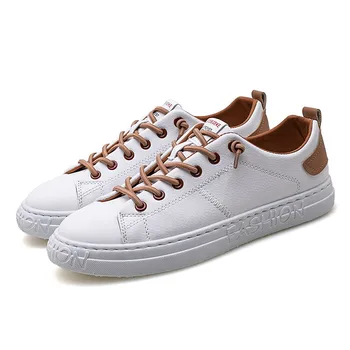 

2020 new Spring/summer/Autumn off white mens shoes board loafers leather Basic Rubber Artificial Leather Casual flat shoes men