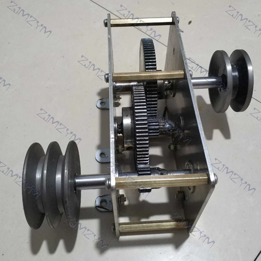 Cranked generator wind up gearbox diy hydraulic drive pulley speed increase ratio transmission gearbox can be 1 : 22 gear reducer accelerator
