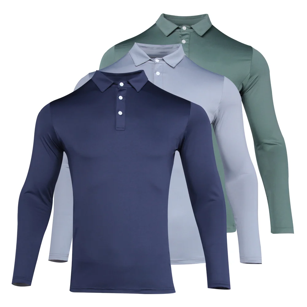 

2020 new autumn High quality business golf apparel men's golf shirt feather shirt Quick-drying sports running fitness clothes