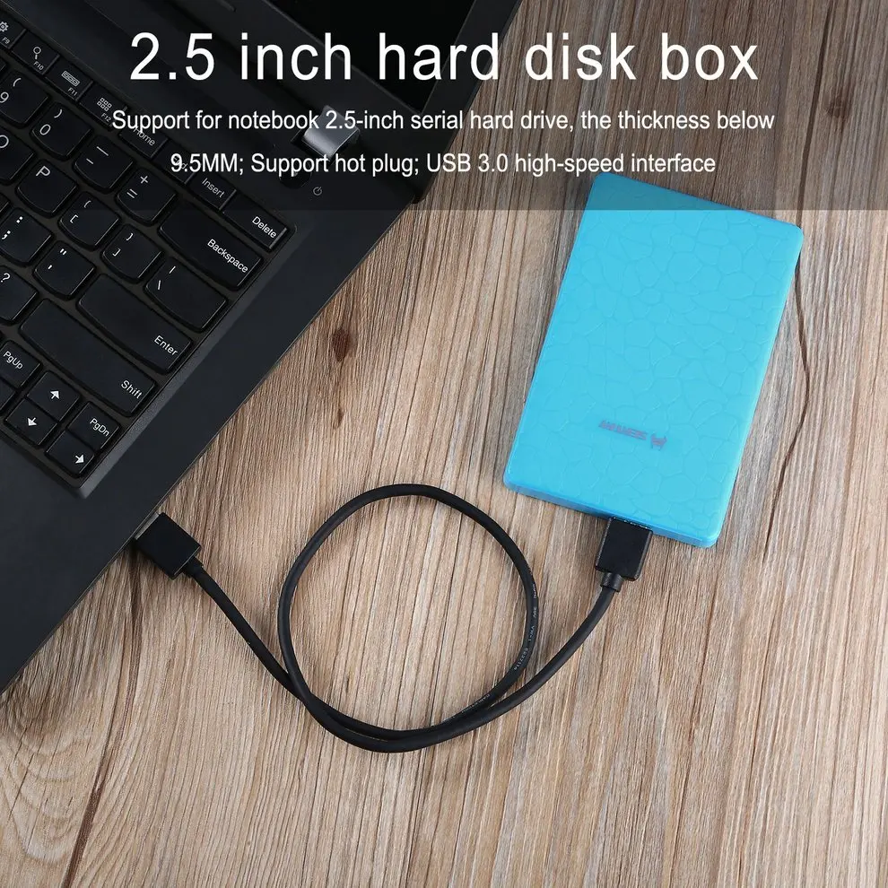 SEATAY HD101 2," USB 3,0 SATA 3,0 Hd коробка HDD жесткий диск Корпус для внешнего жесткого диска инструмент бесплатно 5 Гбит/с прозрачный 4 цвета