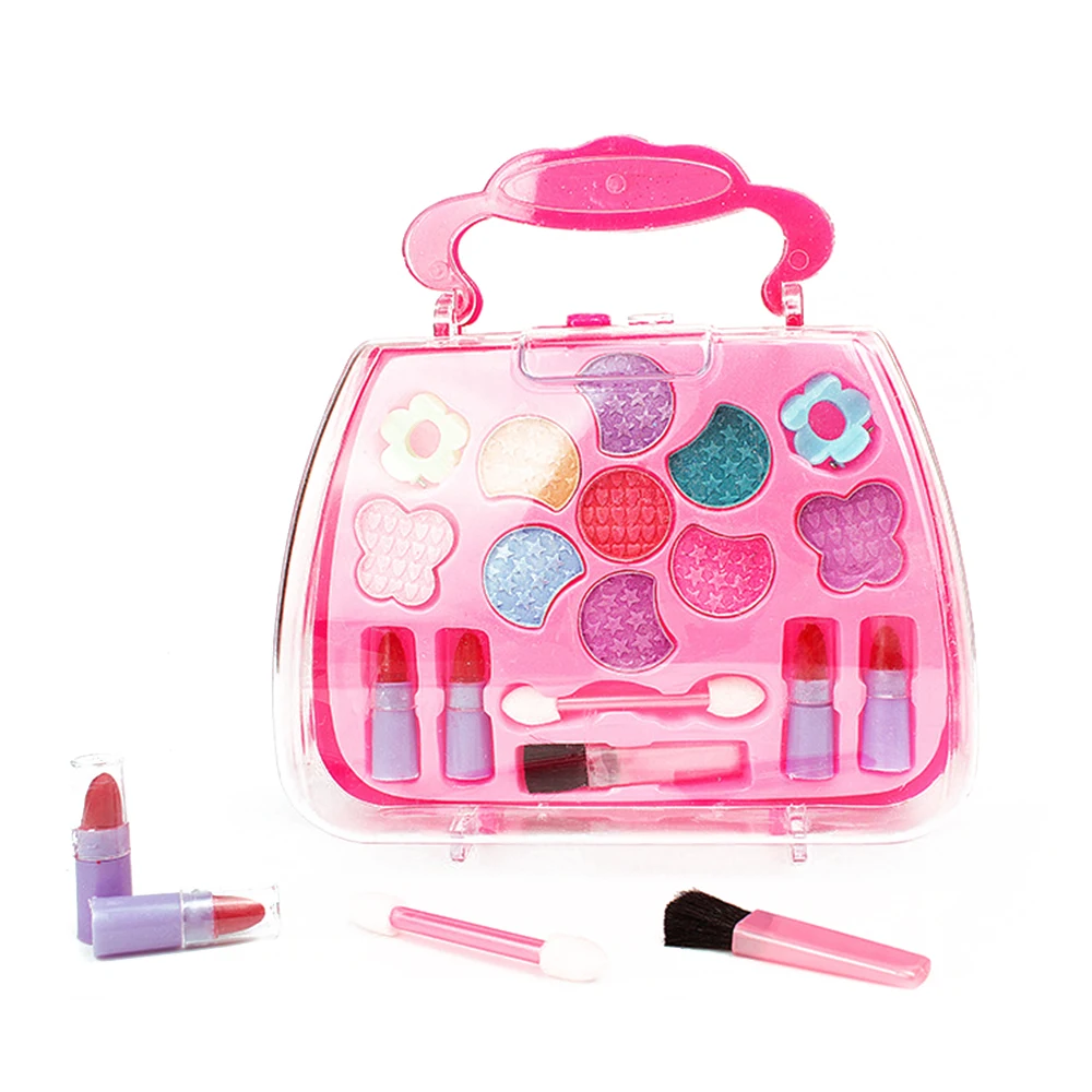 

Kids Makeup Box Set Toys Girls Princess Pretend Play Plastic Pink Safe Dressing Cosmetics Girls Toy Children Makeup Games Gift