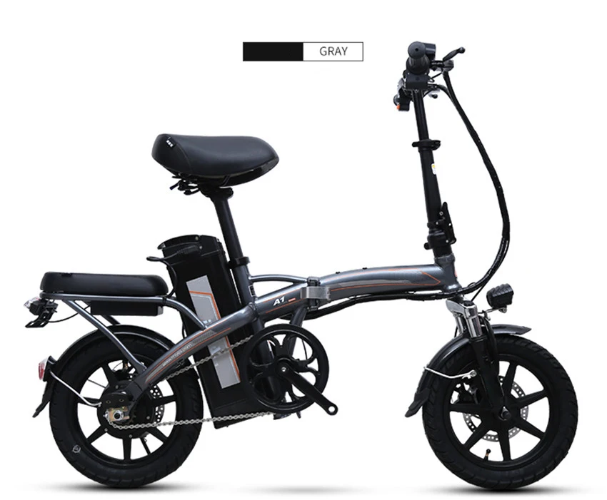 Best Mini Bike Folding Electric Bike 14inch Wheel Motor E Bike Electric Bicycle Scooter 48V Lithium Battery 5