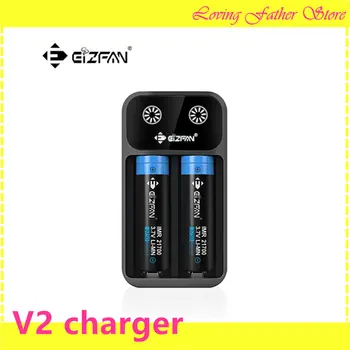 

1 pcs EFAN V2 2 slot charger original for lithium batteries 1A*2 USB port 0V activation funtion for RCR123 16340 17500 17670