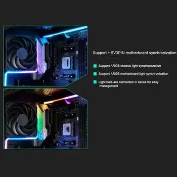 

1 Set 550mm LED Strip Light Streamer Neon Uniform light for M5 Digital RGB K9FC