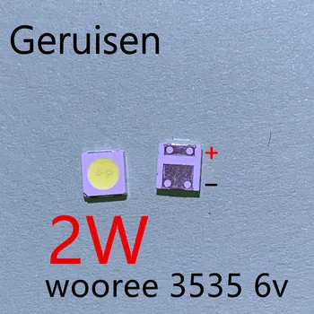 

100PCS WOOREE LED Backlight 2W 6V 3535 150LM Cool white WM35E2F-YR09B-eA LCD Backlight for TV TV Application
