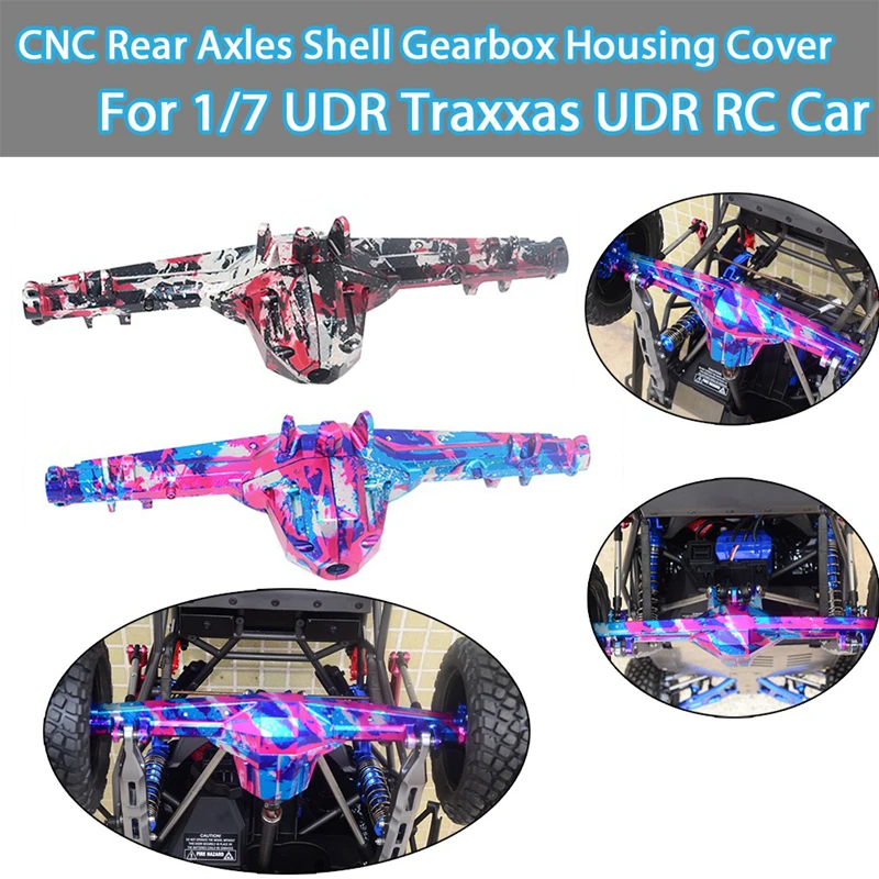 

GPM CNC Alloy CNC Rear Axle Shell Gearbox Housing Cover For 1/7 UDR Traxxas UDR RC Car