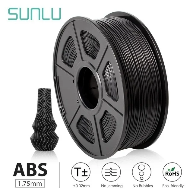 pla abs filament SUNLU 1.75 MM ABS 3D Filament 1kg Material  ABS 3D Printer Filaments 3D Printing Materials Fast Shipping polycarbonate 3d printer