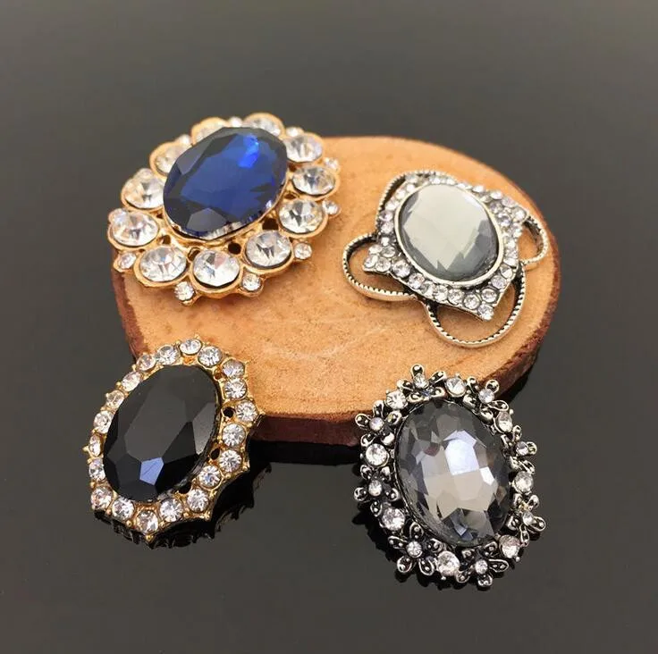 

10pcs/lot jewelry Hair Accessories metal rhinestone button wedding scrapbooking embellishment DIY