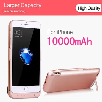 10000 2200mahの電池ケース6 6s 7 8外部バッテリ充電器ケースiphone 6p 6SP 7 1080p 8プラス電源銀行充電ケース