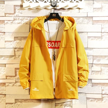 

Casual England Style New 2020 Spring Autumn Black Jacket Men'S BOMBER Brand Clothes Plus OverSize M-5XL With Hoodies