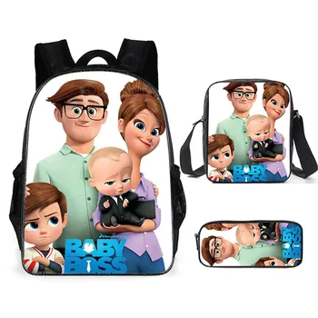 

Fashion Childrens' School Backpack Boss Baby Pattern Students School Bag Cartoon Anime Design Teenagers Book-Bags Mochila