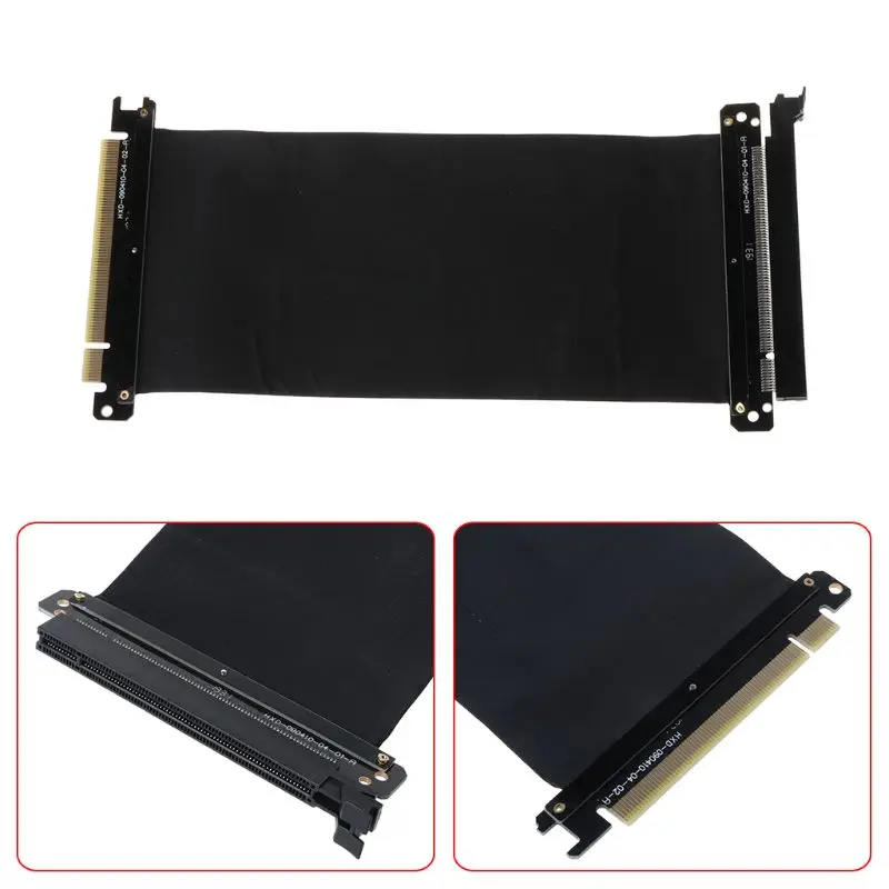 

PCI Express 3.0 16x Flexible Cable Extension Port Adapter High Speed Riser Card R9JB