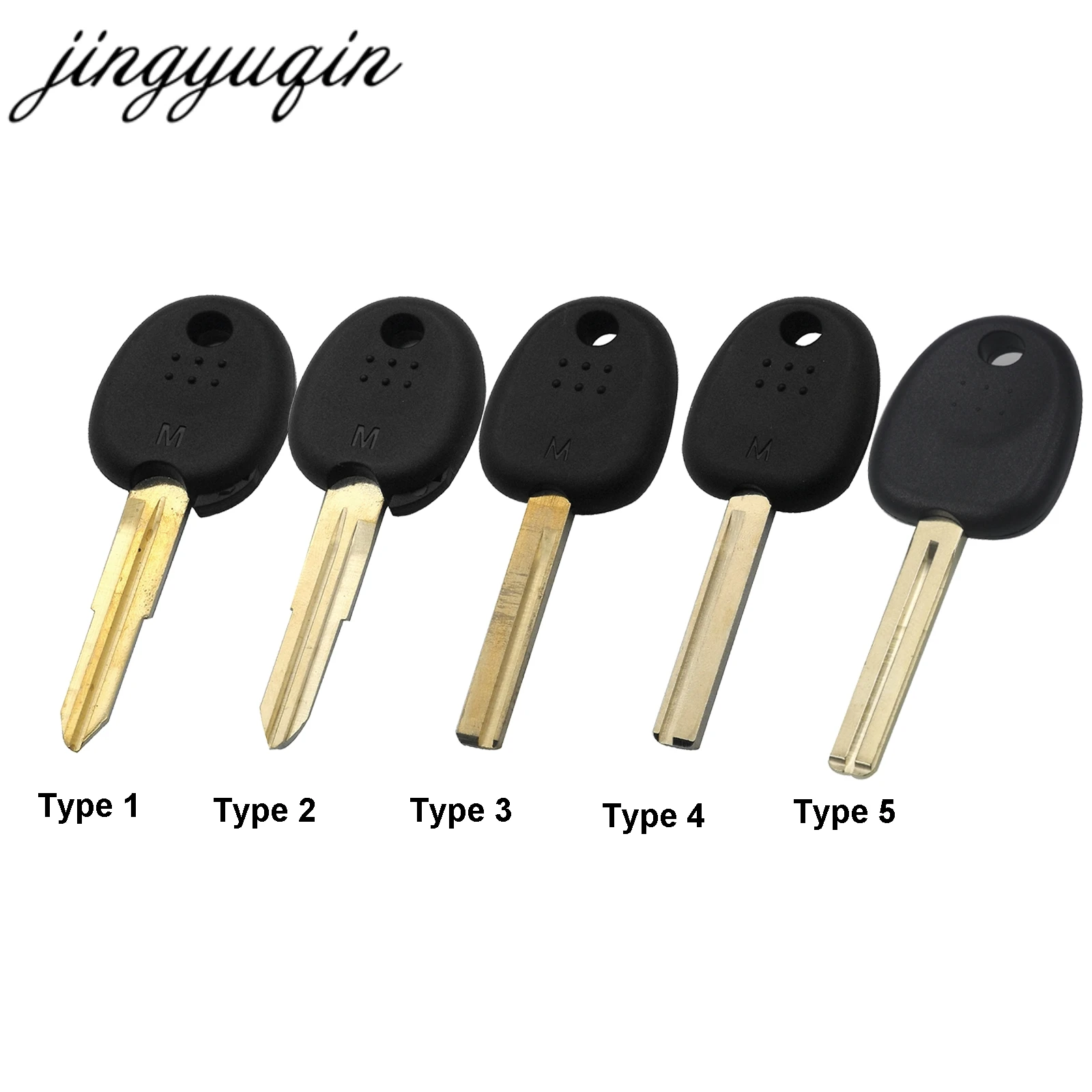 

jingyuqin Blank Car Transponder Key Shell For Hyundai Accent Sonata Elantra Accent NF Coupe Getz Lavita TiburonTucson Verna For