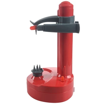 

Multifunction Electric Peeler For Fruit Vegetables Automatic Stainless Steel Apple Peeler Kitchen Potato Cutter Machine Red