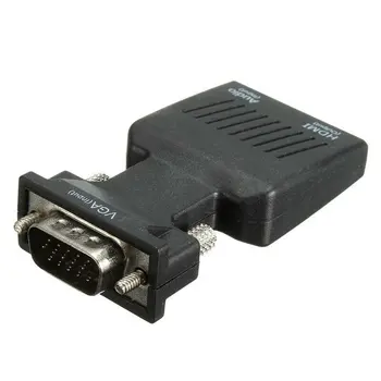 

VGA to HDMI Adapter with Audio Male VGA to Female HDMI Converter Laptop to TV for PC Laptop VGA to HDMI