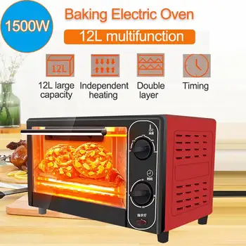 

1500W 12L Household Mini Electric oven Bread baking machine Intelligent Timing Baking Home Life Kitchen Bread Toaster