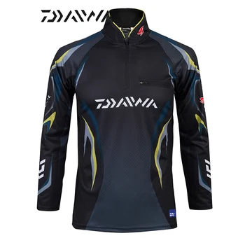 

Daiwa Breathable Fishing Shirt Long Sleeve Fishing Jacket Sport Riding Anti-UV Quick Dry Fishing Clothing Men Fishing Clothes